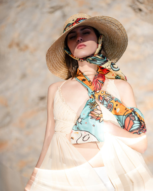 Butterfly Effect silk foulard