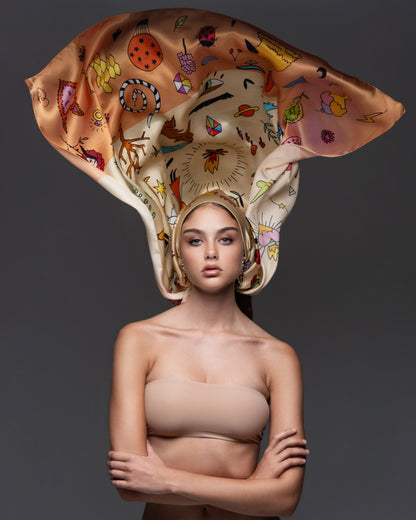 Celebrate silk scarf