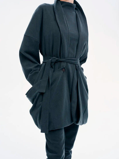 Deconstructed Long Cardigan