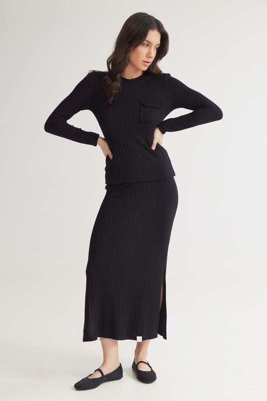 Eline Knit Long Skirt