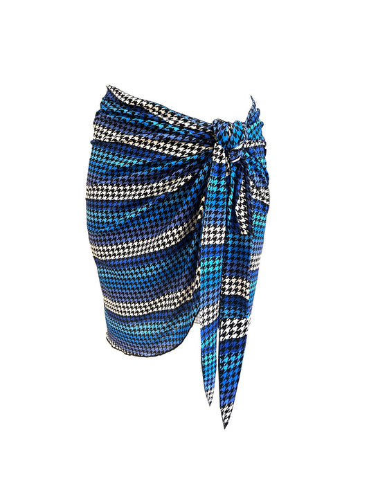 Blue plaid Pareo
