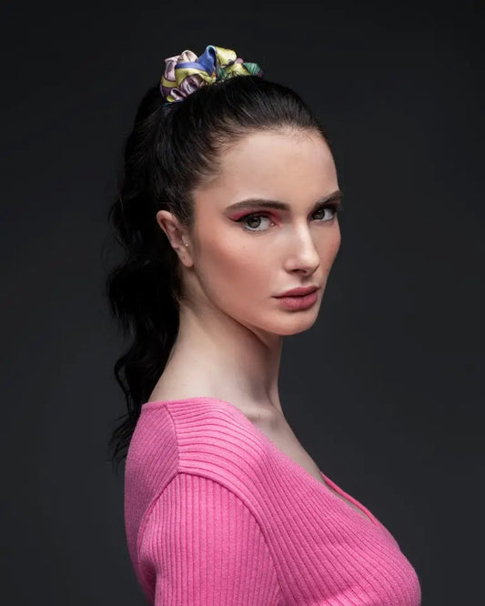 Pastel colors scrunchy