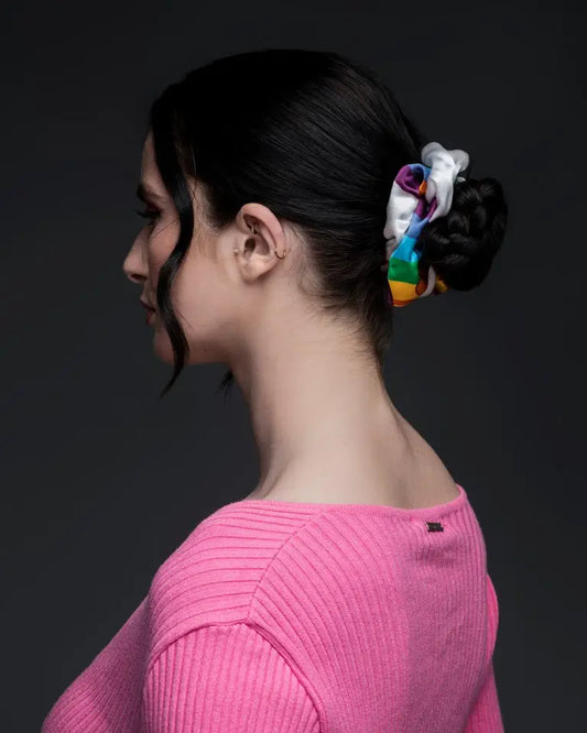 Rainbow scrunchy