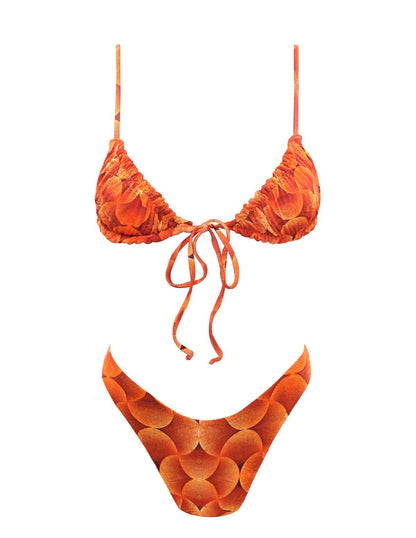 Ruched seashell bralette Bikini