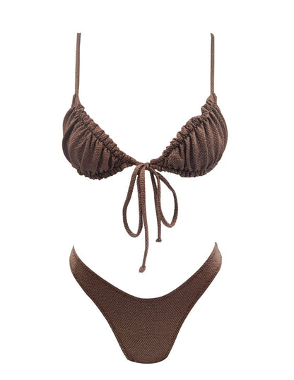 Ruched coconut bralette Bikini