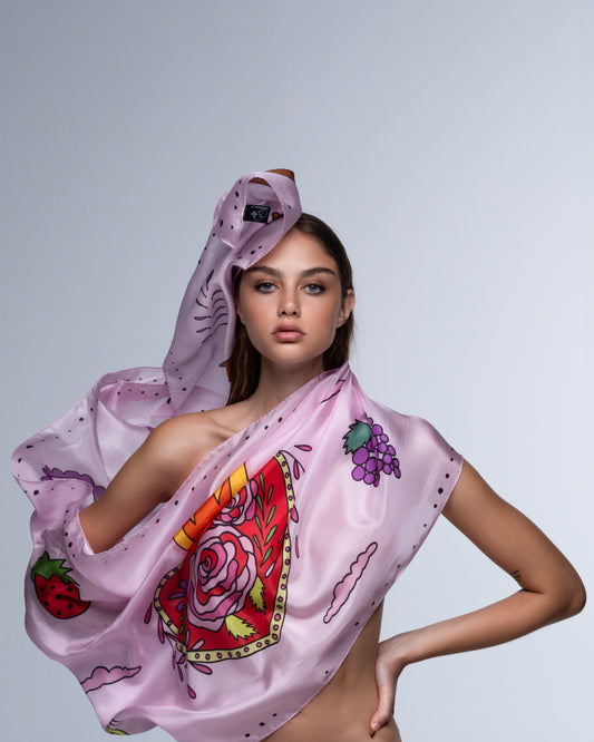 Sacre Coeur silk shawl
