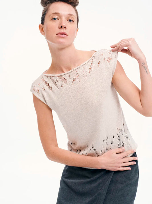 Shimmering Glow Sleeveless Top