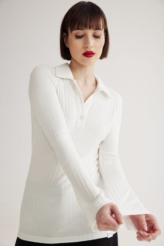 Sloane Knit Polo Top