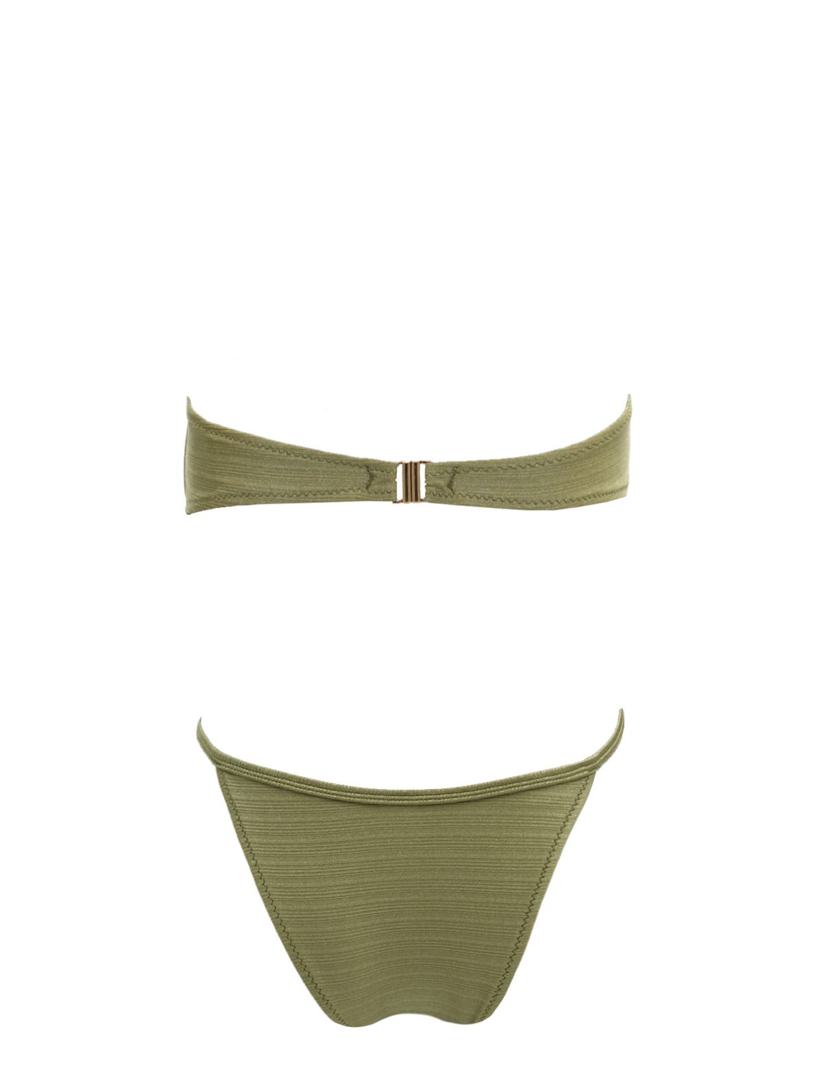 Strapless olive green Bikini
