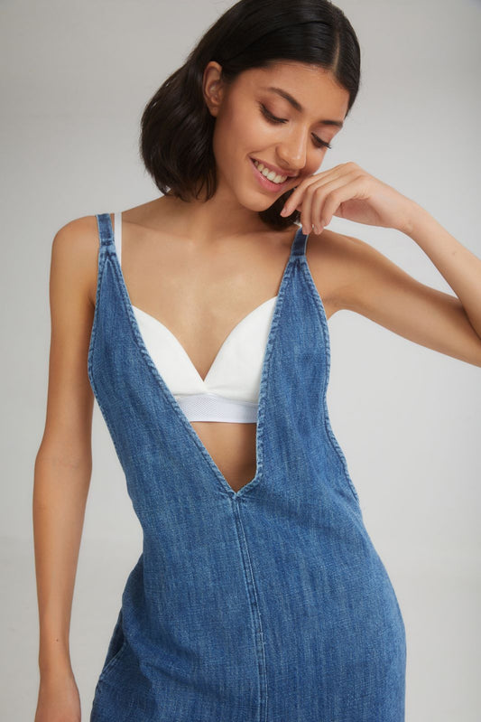 The Soft Serve Denim Jumpsuit