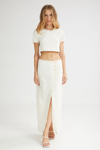 The Vanilla Drip Cropped Top