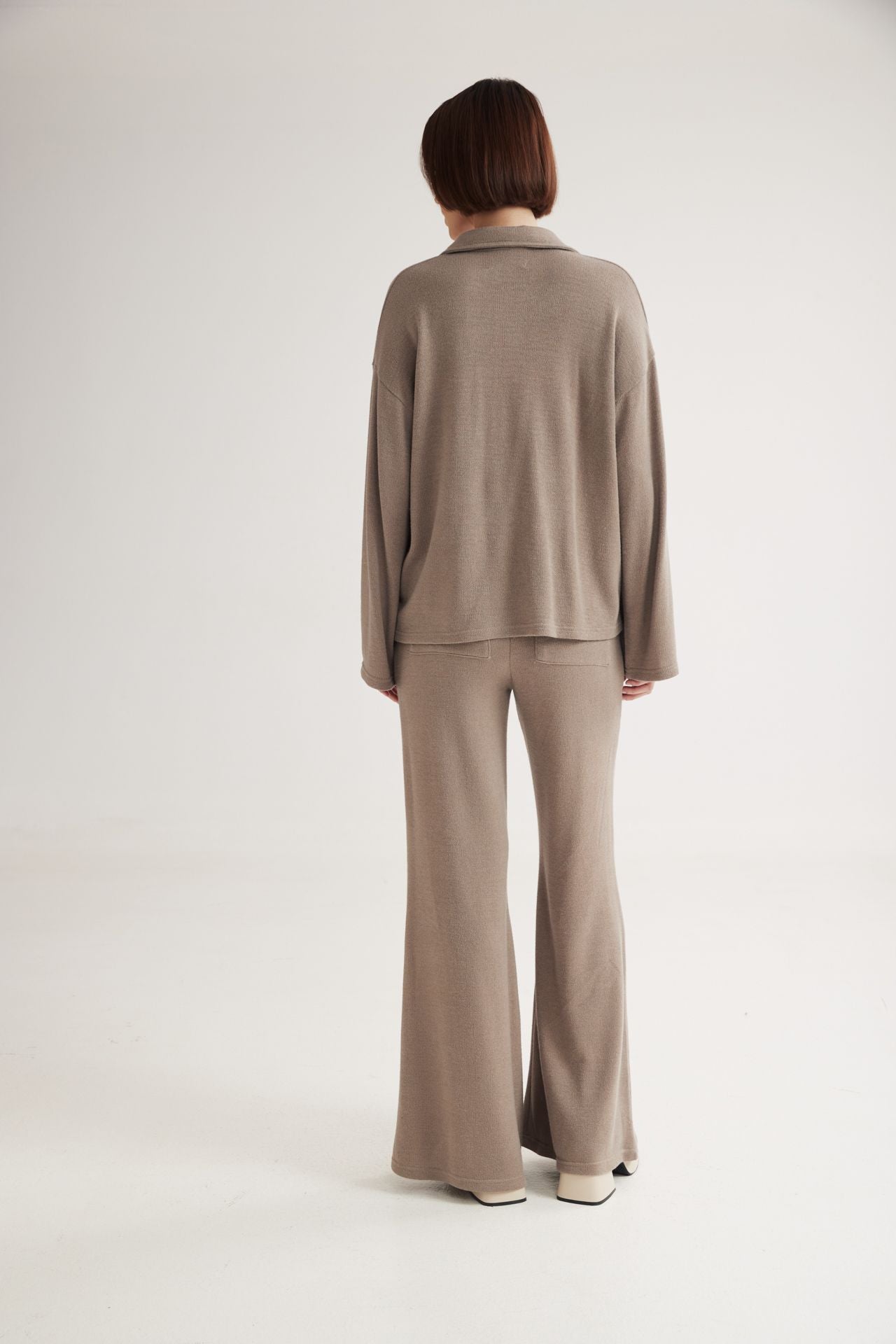 Winter Sweatshirt Polo Top