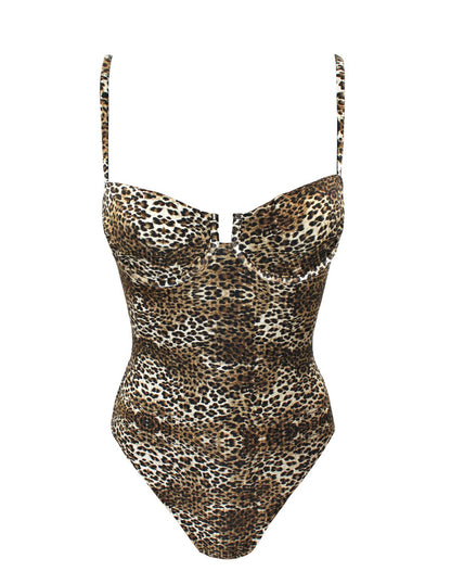 Wire leopard One-piece
