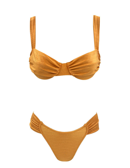 Wire shiny copper Bikini